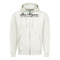 Oatmeal Heather ben golf hogan Zipper Hoodie - linhVisuals