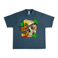 Midnight Navy skull crawfish season Urban Heavy Tee - FaDigitalArtStudio