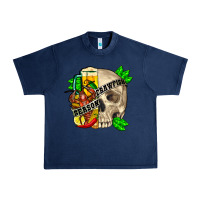 Navy skull crawfish season Urban Heavy Tee - FaDigitalArtStudio
