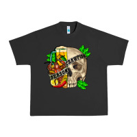Pigment Black skull crawfish season Urban Heavy Tee - FaDigitalArtStudio