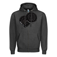 Charcoal Heather oreo lover Zipper Hoodie - linhVisuals
