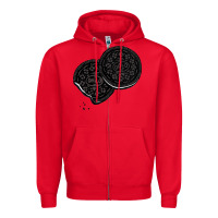 Red oreo lover Zipper Hoodie - linhVisuals