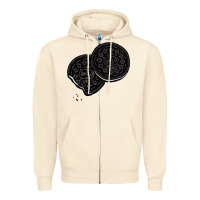 Sandshell oreo lover Zipper Hoodie - linhVisuals