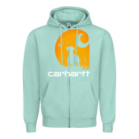 Seafoam carhartt vintage Zipper Hoodie - linhVisuals