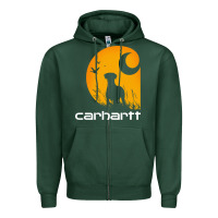 Sports Green carhartt vintage Zipper Hoodie - linhVisuals