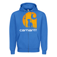 True Royal carhartt vintage Zipper Hoodie - linhVisuals