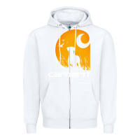 White carhartt vintage Zipper Hoodie - linhVisuals