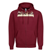 Burgundy the last supper of the real housewives Zipper Hoodie - linhVisuals