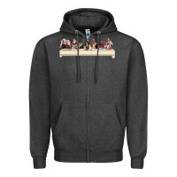 Charcoal Heather the last supper of the real housewives Zipper Hoodie - linhVisuals