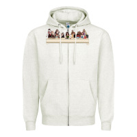 Oatmeal Heather the last supper of the real housewives Zipper Hoodie - linhVisuals