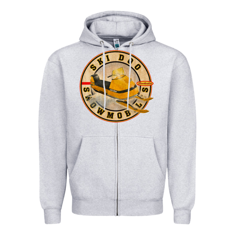 Ski Doo Vintage Snowmobiles Zipper Hoodie by linhVisuals | Teevron