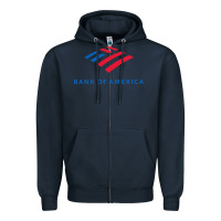 Navy bank of america Zipper Hoodie - linhVisuals