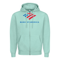 Seafoam bank of america Zipper Hoodie - linhVisuals