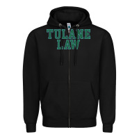 Black tulane law school Zipper Hoodie - linhVisuals