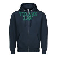 Navy tulane law school Zipper Hoodie - linhVisuals