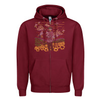 Burgundy tyler the creator flower boy Zipper Hoodie - linhVisuals