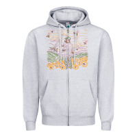 Heather Grey tyler the creator flower boy Zipper Hoodie - linhVisuals