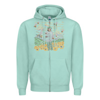 Seafoam tyler the creator flower boy Zipper Hoodie - linhVisuals