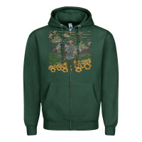Sports Green tyler the creator flower boy Zipper Hoodie - linhVisuals