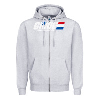 Heather Grey distressed army green gi joe Zipper Hoodie - linhVisuals