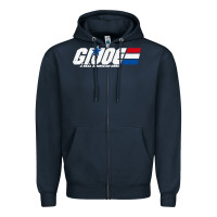 Navy distressed army green gi joe Zipper Hoodie - linhVisuals