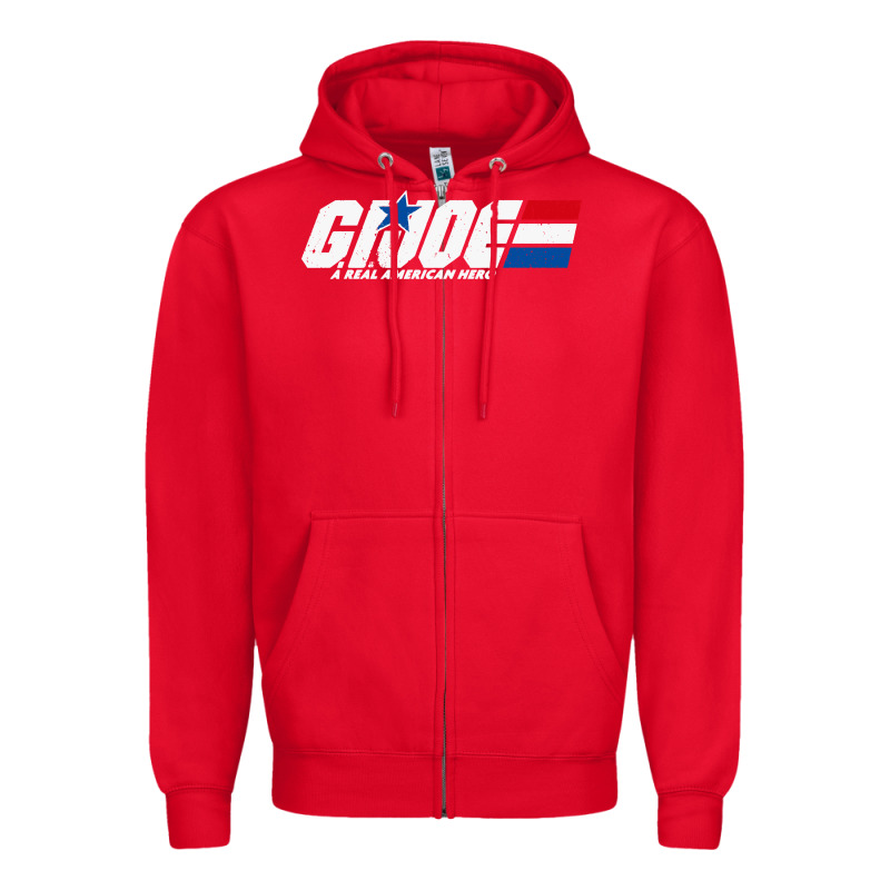 Distressed Army Green Gi Joe Zipper Hoodie by linhVisuals | Teevron