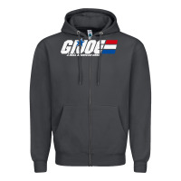 Smoke distressed army green gi joe Zipper Hoodie - linhVisuals