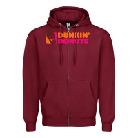Burgundy donuts Zipper Hoodie - linhVisuals