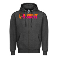 Charcoal Heather donuts Zipper Hoodie - linhVisuals