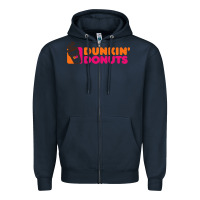 Navy donuts Zipper Hoodie - linhVisuals