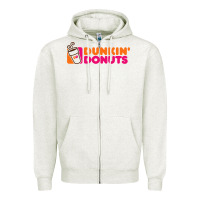 Oatmeal Heather donuts Zipper Hoodie - linhVisuals