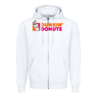 White donuts Zipper Hoodie - linhVisuals