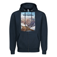 Navy the legend of vox machina poster art Zipper Hoodie - linhVisuals