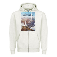 Oatmeal Heather the legend of vox machina poster art Zipper Hoodie - linhVisuals