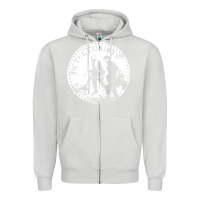 Dove Grey detectorists Zipper Hoodie - linhVisuals
