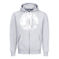 Heather Grey detectorists Zipper Hoodie - linhVisuals