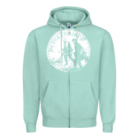 Seafoam detectorists Zipper Hoodie - linhVisuals