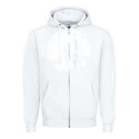 White detectorists Zipper Hoodie - linhVisuals