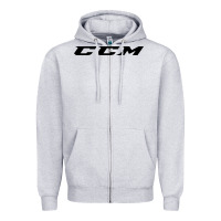 Heather Grey c c m hockey Zipper Hoodie - linhVisuals