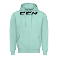 Seafoam c c m hockey Zipper Hoodie - linhVisuals
