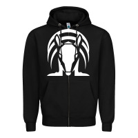 Black armadillo isolated Zipper Hoodie - linhVisuals