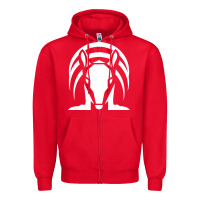 Red armadillo isolated Zipper Hoodie - linhVisuals