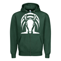 Sports Green armadillo isolated Zipper Hoodie - linhVisuals