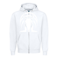 White armadillo isolated Zipper Hoodie - linhVisuals