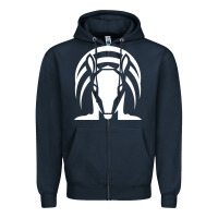 Navy armadillo isolated Zipper Hoodie - linhVisuals