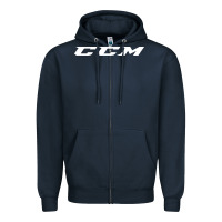 Navy c c m hockey Zipper Hoodie - linhVisuals