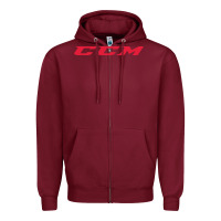 Burgundy c c m hockey Zipper Hoodie - linhVisuals