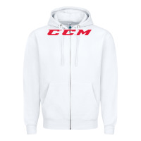 White c c m hockey Zipper Hoodie - linhVisuals