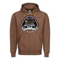 Chestnut suitable-tp-mazembe-worn Zipper Hoodie - linhVisuals