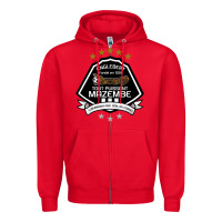 Red suitable-tp-mazembe-worn Zipper Hoodie - linhVisuals